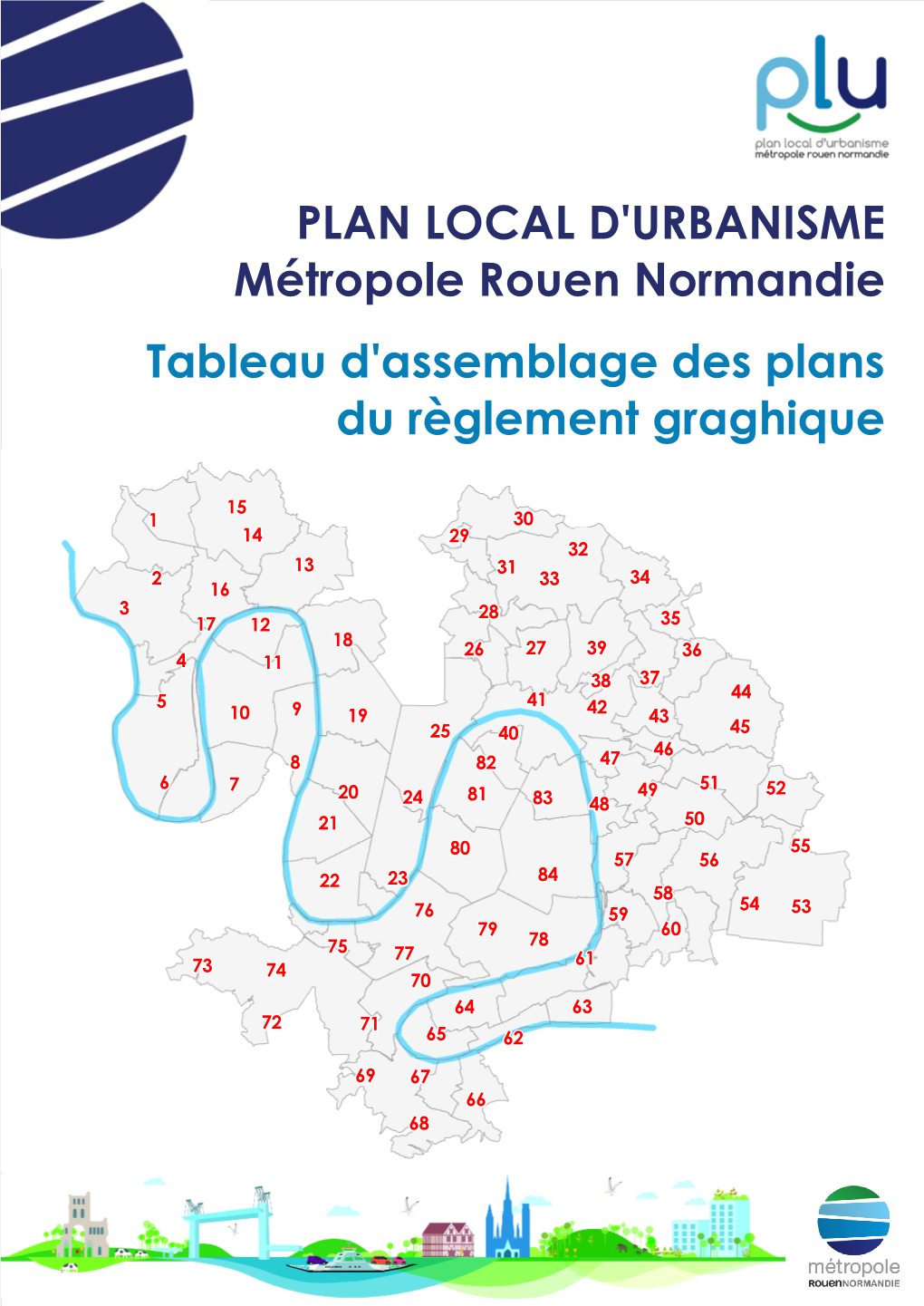 PLAN LOCAL D'urbanisme Métropole Rouen Normandie Tableau D'assemblage Des Plans Du Règlement Graghique