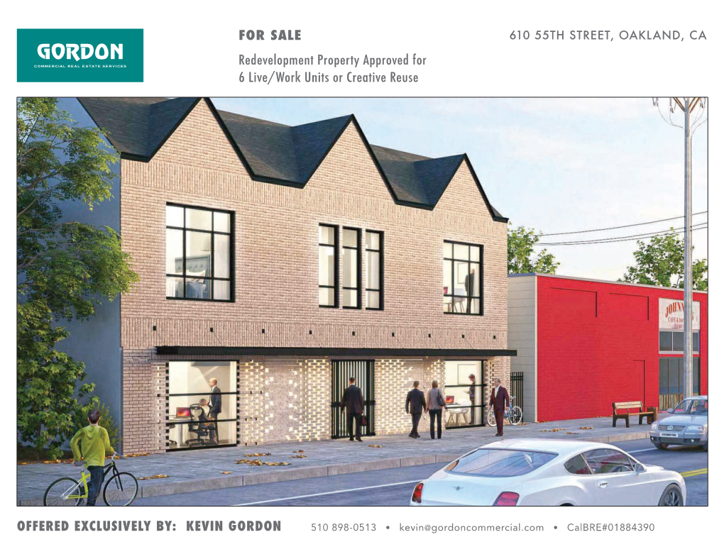 KEVIN GORDON for SALE Redevelopment Property