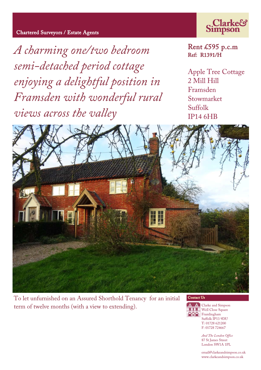 Apple Tree Cottage, Framsden