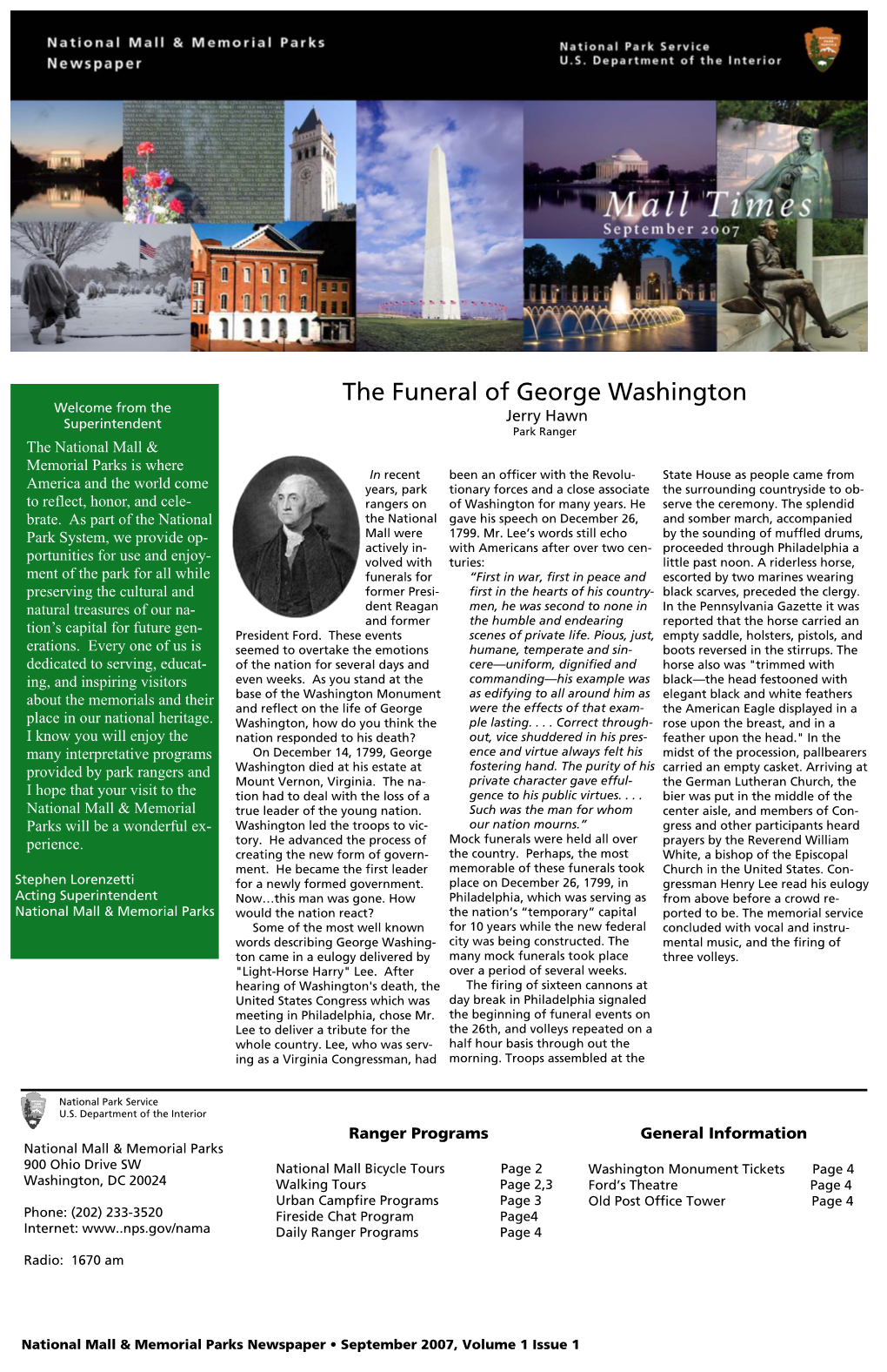 The Funeral of George Washington