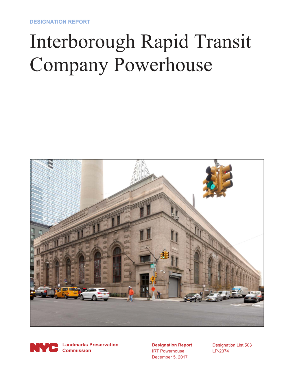 Interborough Rapid Transit Company Powerhouse