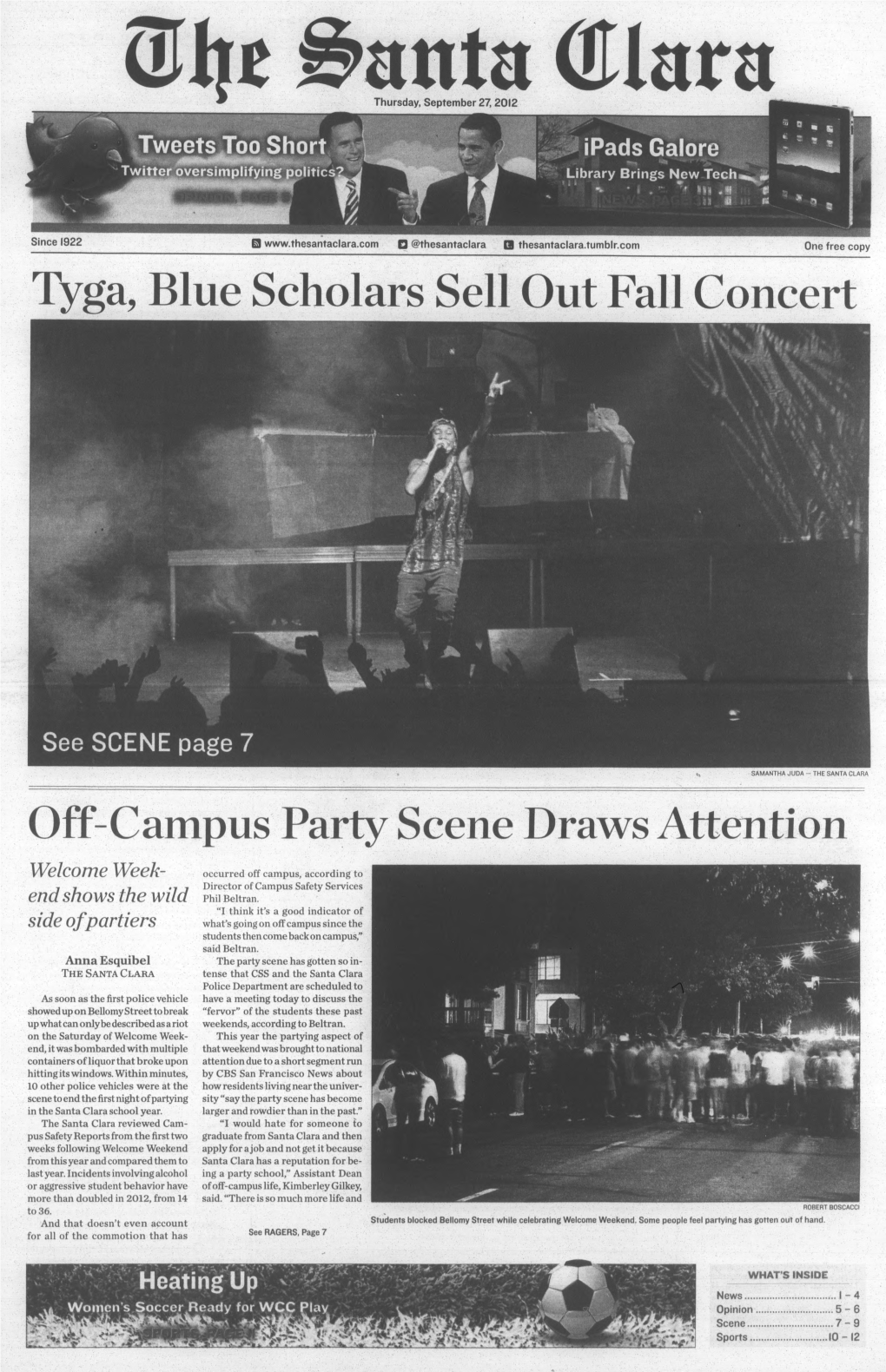 Tyga, Blue Scholars Sell out Fall Concert