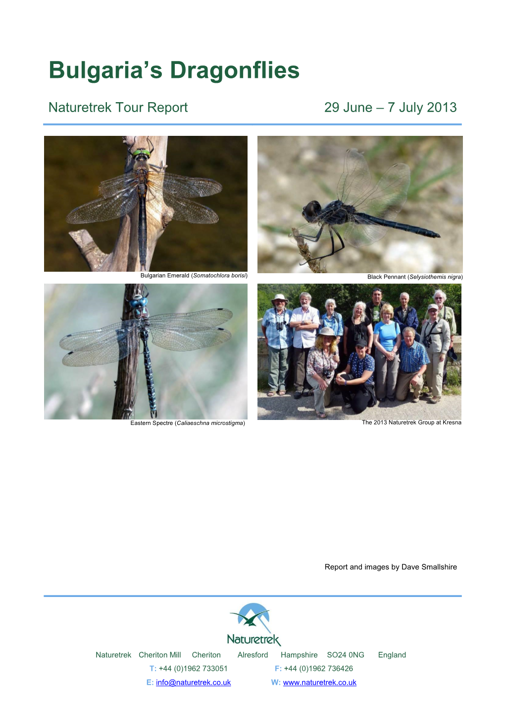 Bulgaria's Dragonflies