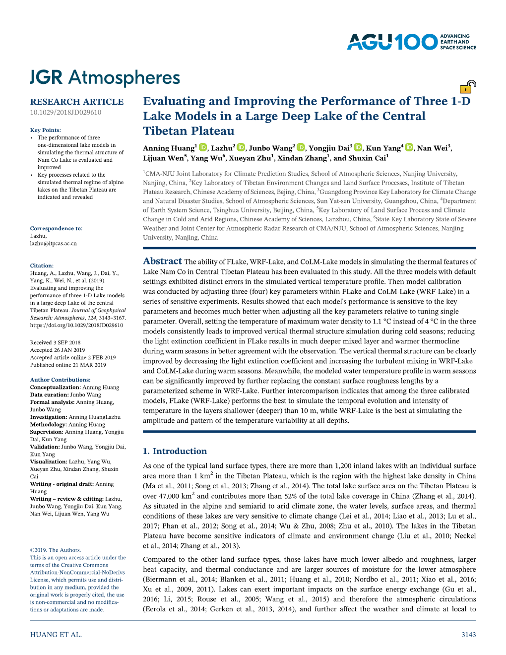 Evaluating and Improving the Performance of Three 1-D Lake