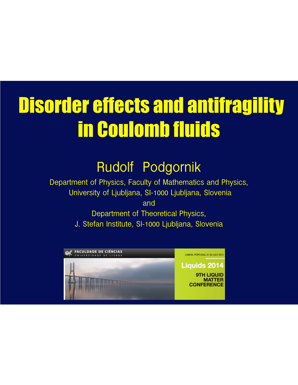 Disorder Effects and Antifragility in Coulomb Fluids
