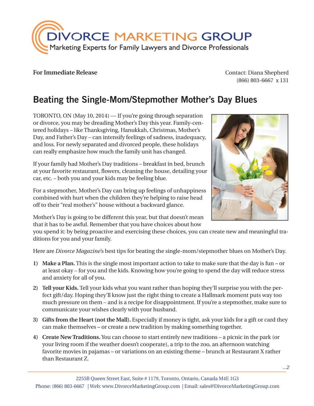 Beating the Single-Mom/Stepmother Mother's Day Blues