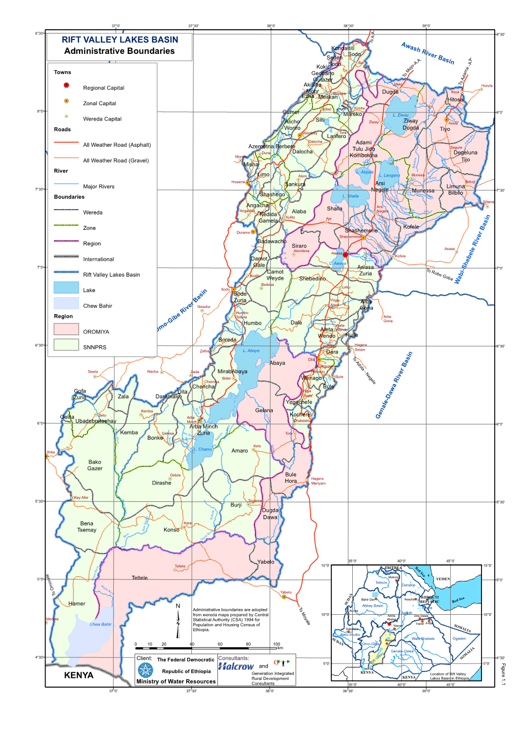 KENYA RIFT VALLEY LAKES BASIN Administrative Boundaries