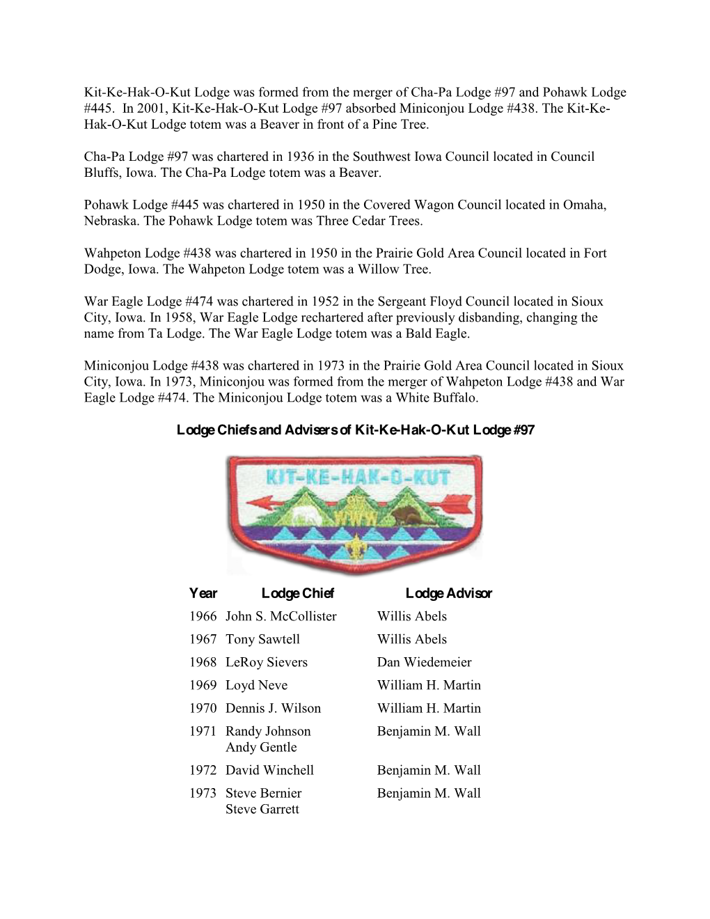 The History of the Vigil Honor in Our Lodge