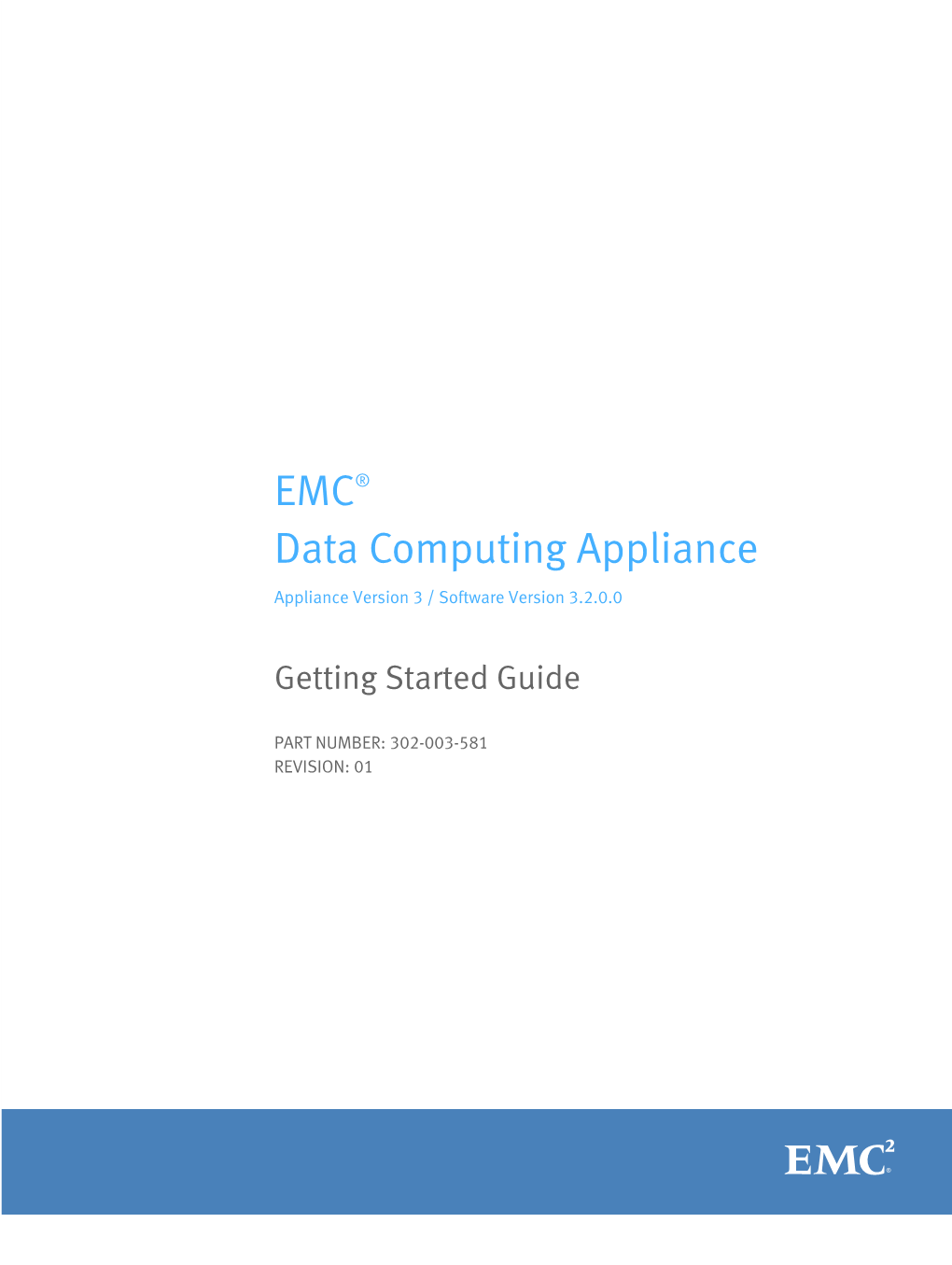 EMC® Data Computing Appliance
