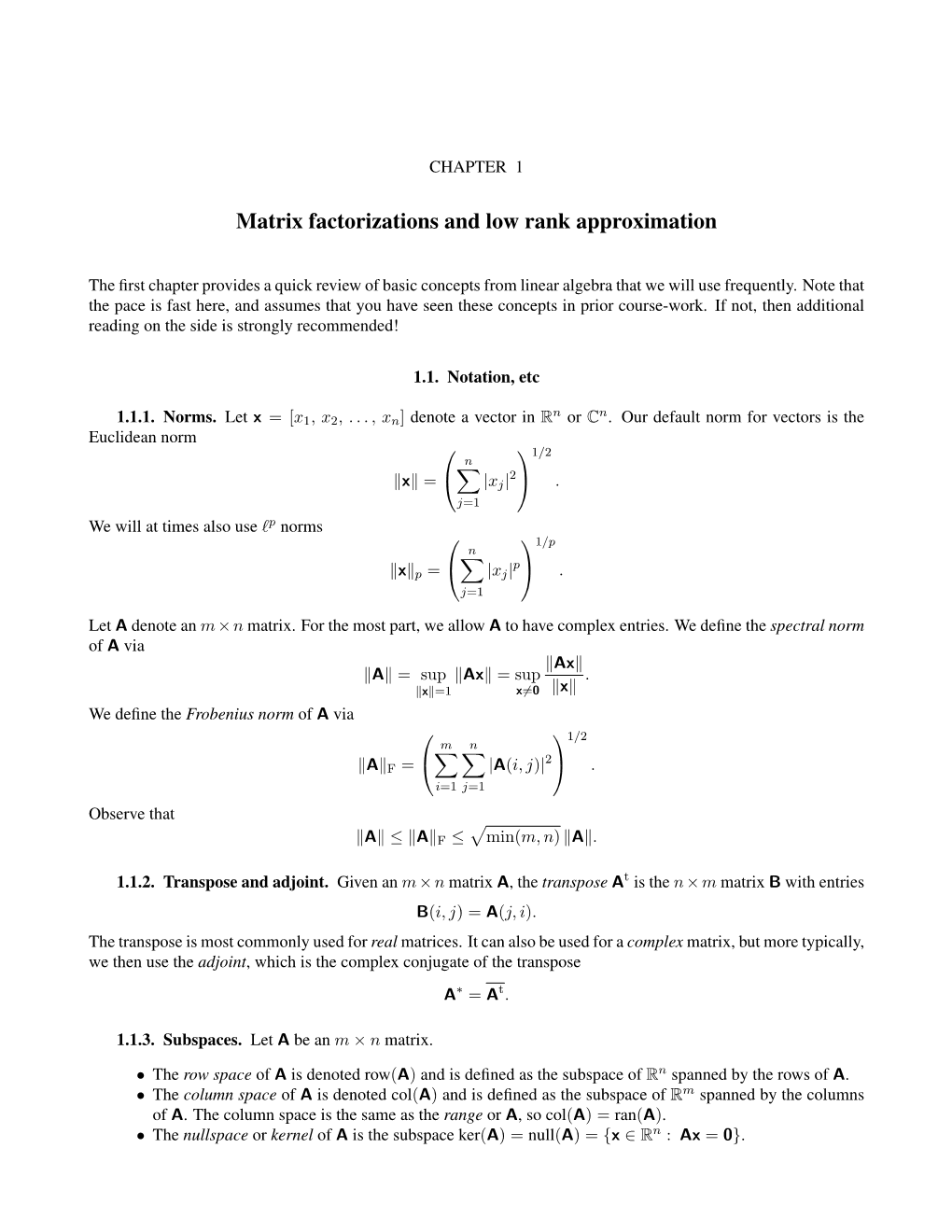 Course Notes APPM 5720 — P.G