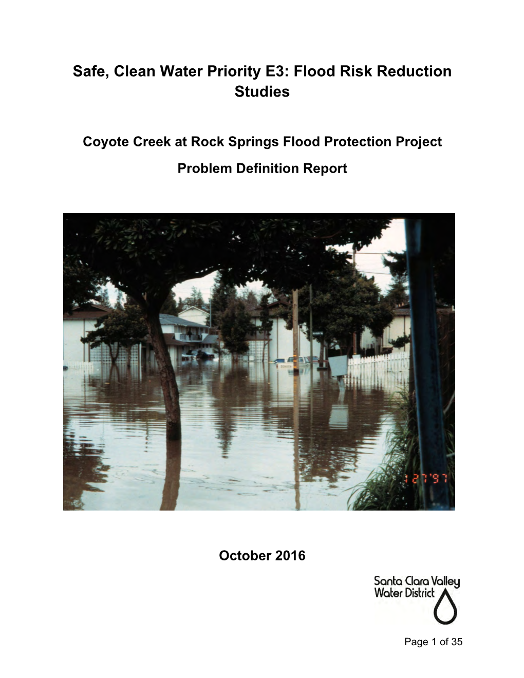 Flood Risk Reduction Studies