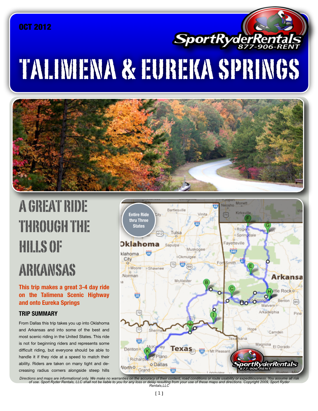 Talimena & Eureka Springs