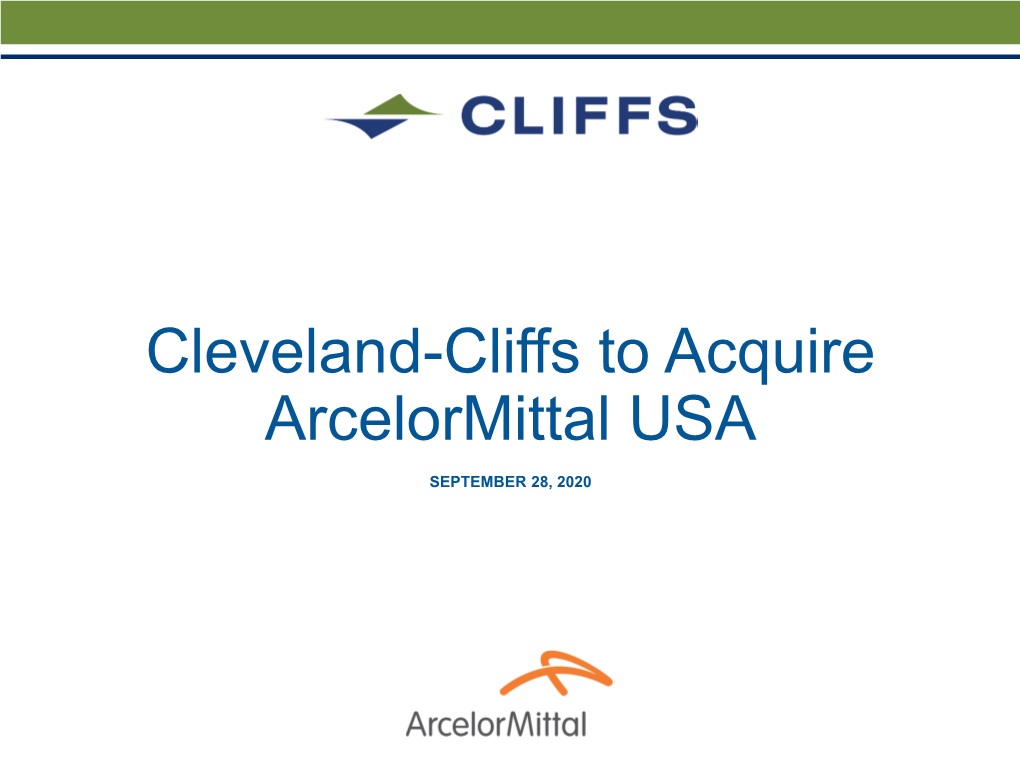 Cleveland-Cliffs to Acquire Arcelormittal USA