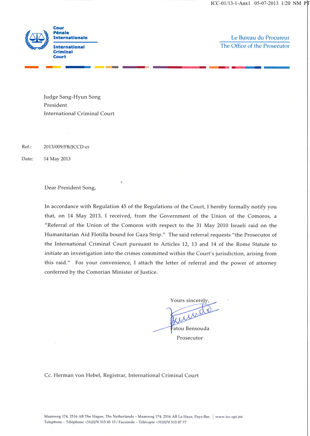 ICC-01/13-1-Anx1 05-07-2013 1/20 NM PT ICC-01/13-1-Anx1 05-07-2013 2/20 NM PT Elmadaçrlawfirm a D V O C a C Vi^^Consul Ti Ng