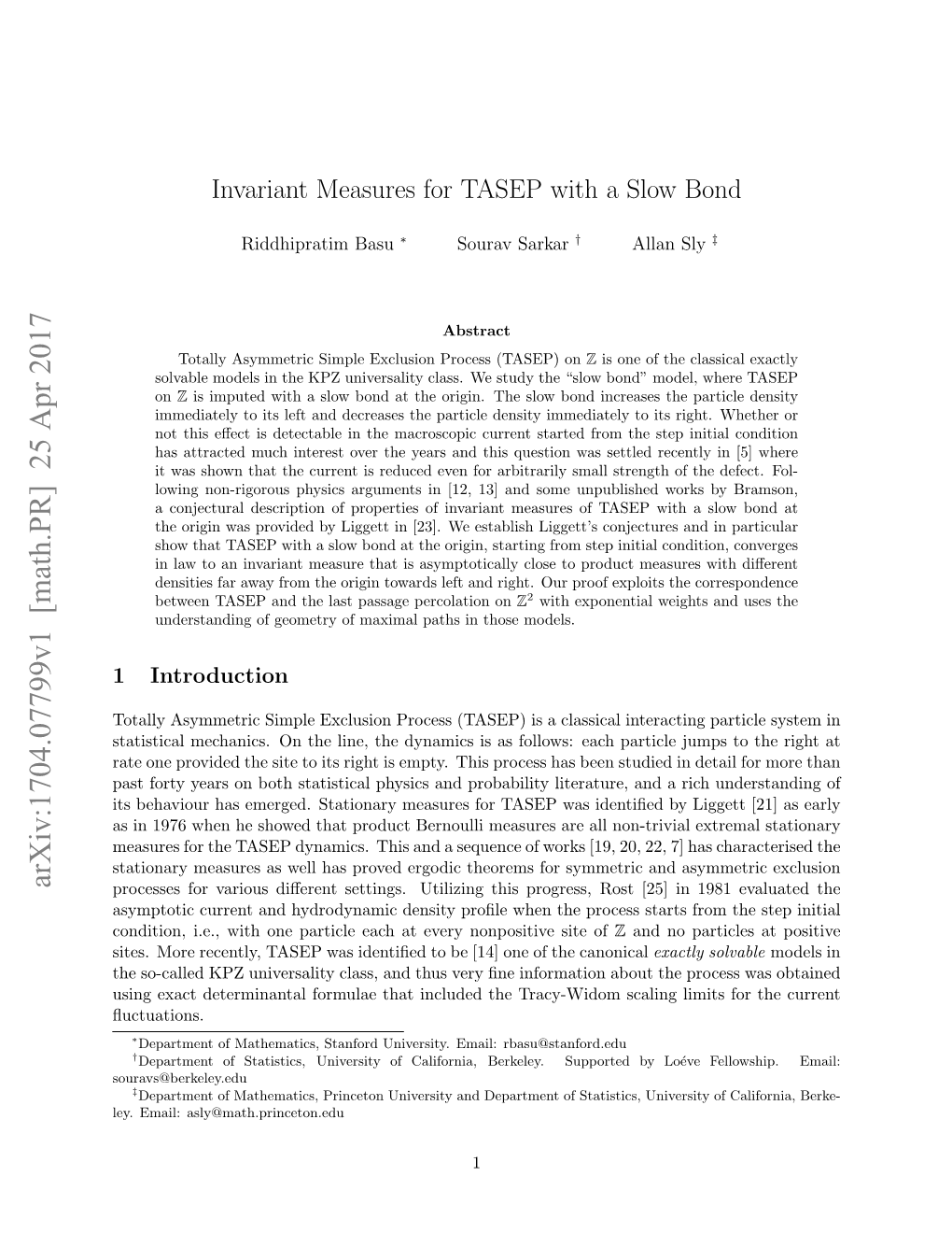 Invariant Measures for TASEP with a Slow Bond