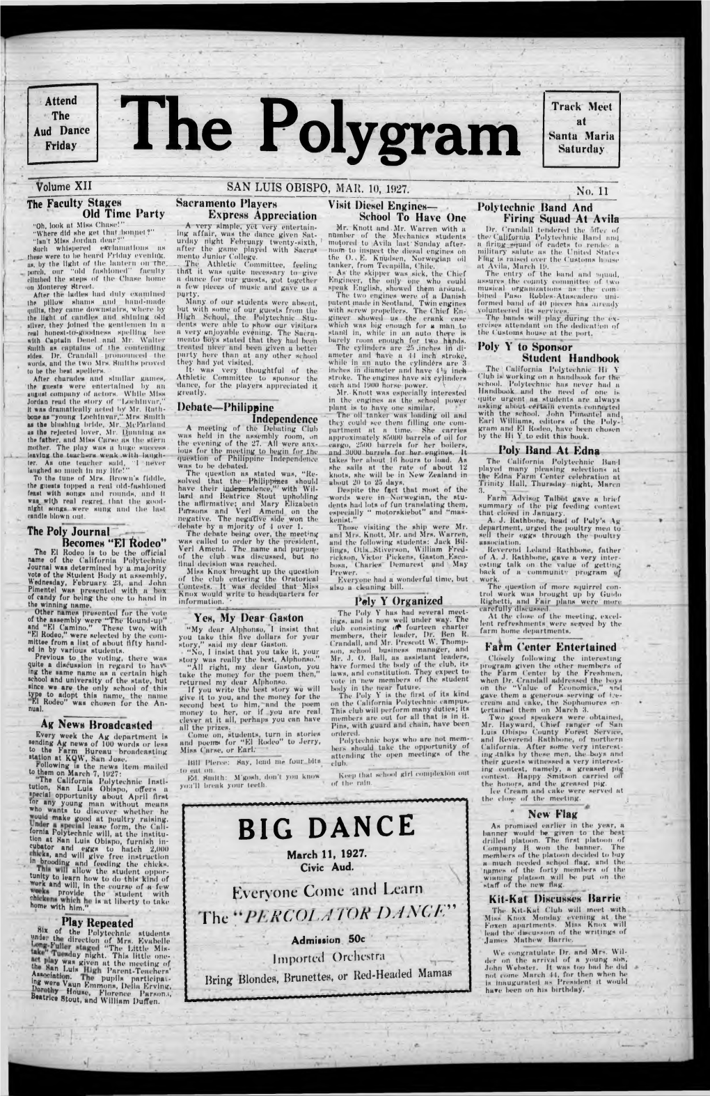 The Polygram, March 10, 1927