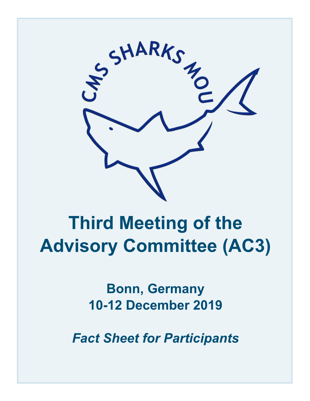 Third Meeting of the Advisory Committee (AC3)