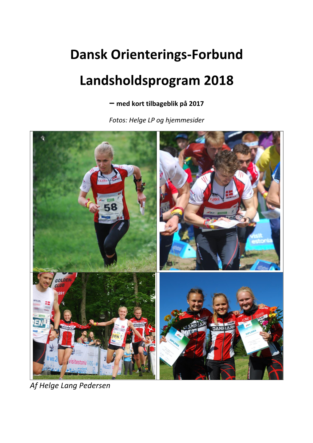 Dansk Orienterings-Forbund Landsholdsprogram 2018