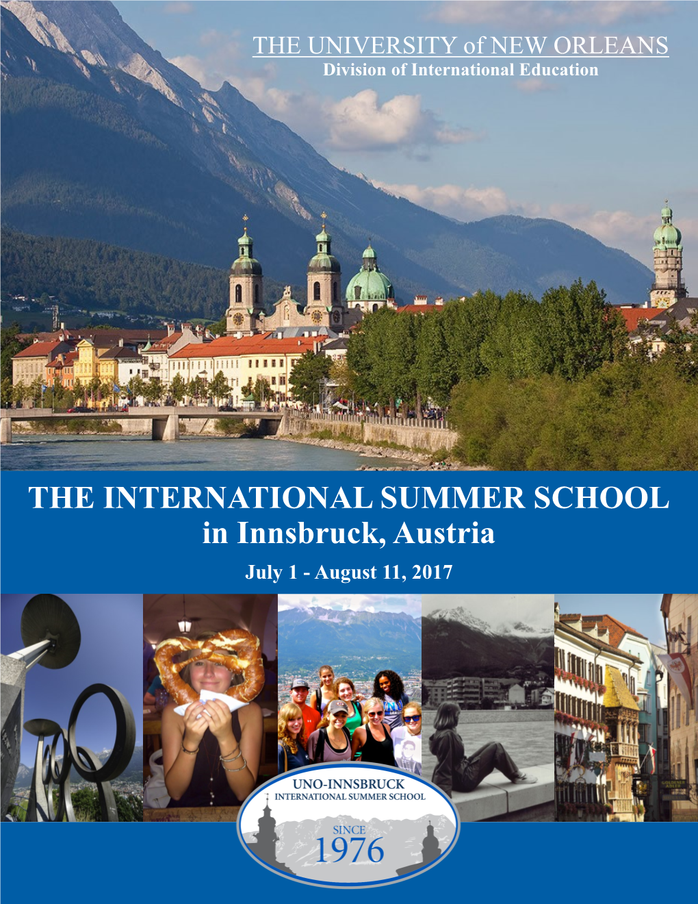 THE INTERNATIONAL SUMMER SCHOOL in Innsbruck, Austria
