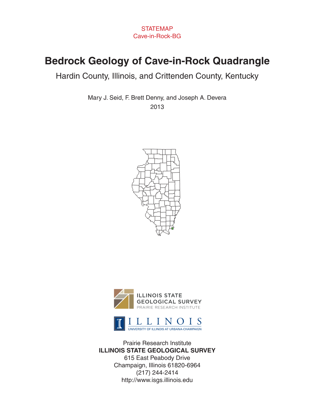 Bedrock Geology of Cave-In-Rock Quadrangle