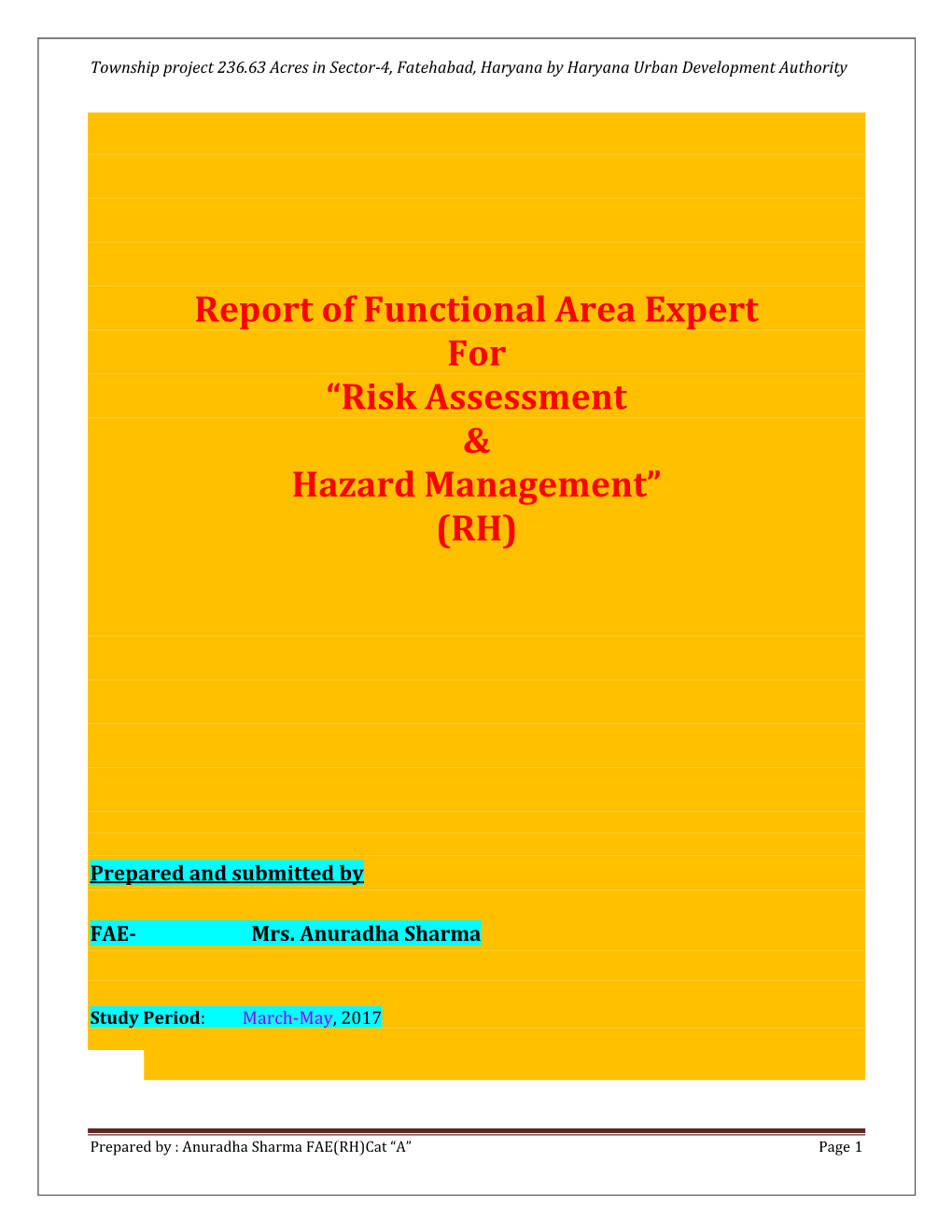 Risk Assessment & Hazard Management