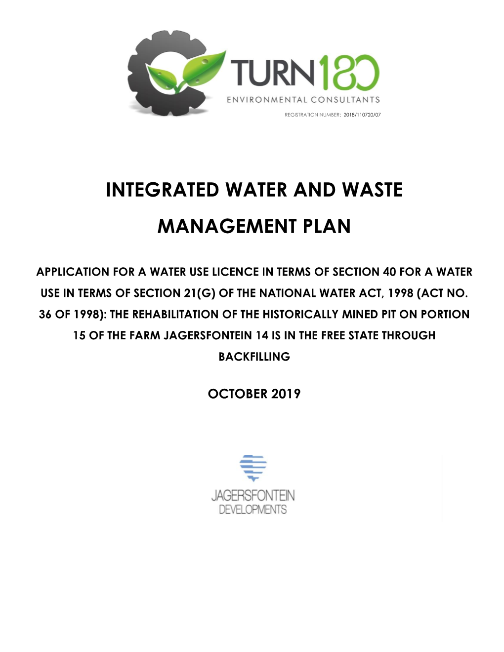 Integrated Water and Waste Management Plan