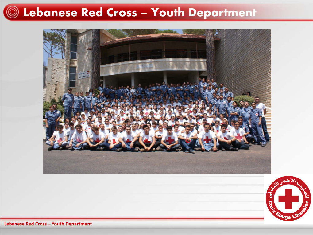 Lebanese Red Cross – Youth Department