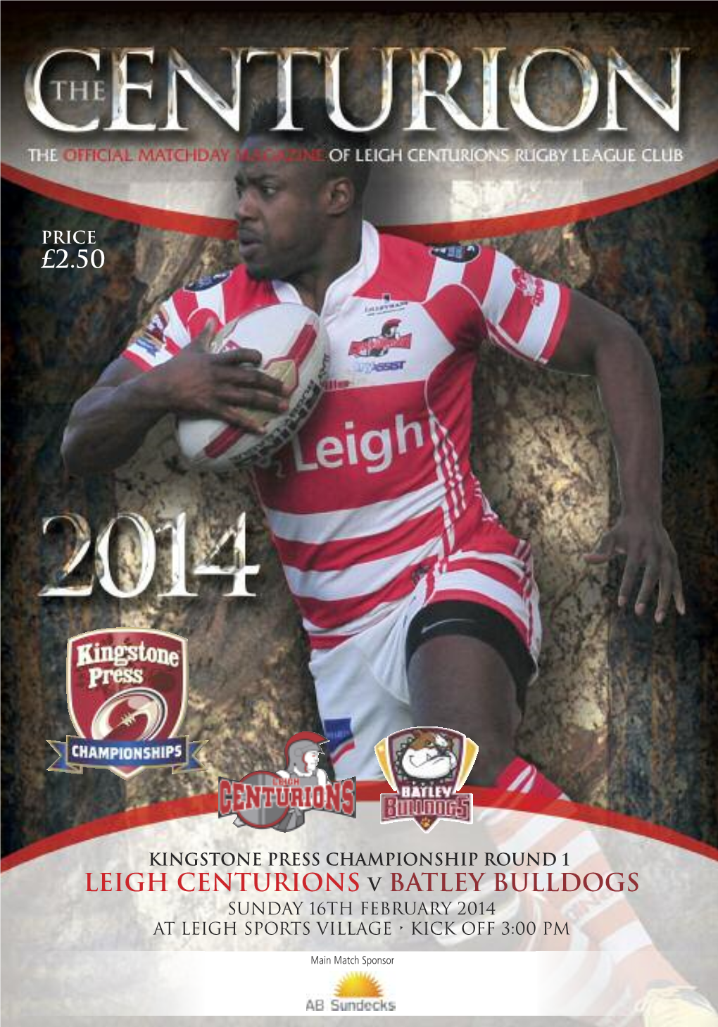 £2.50 Leigh Centurions V Batley Bulldogs