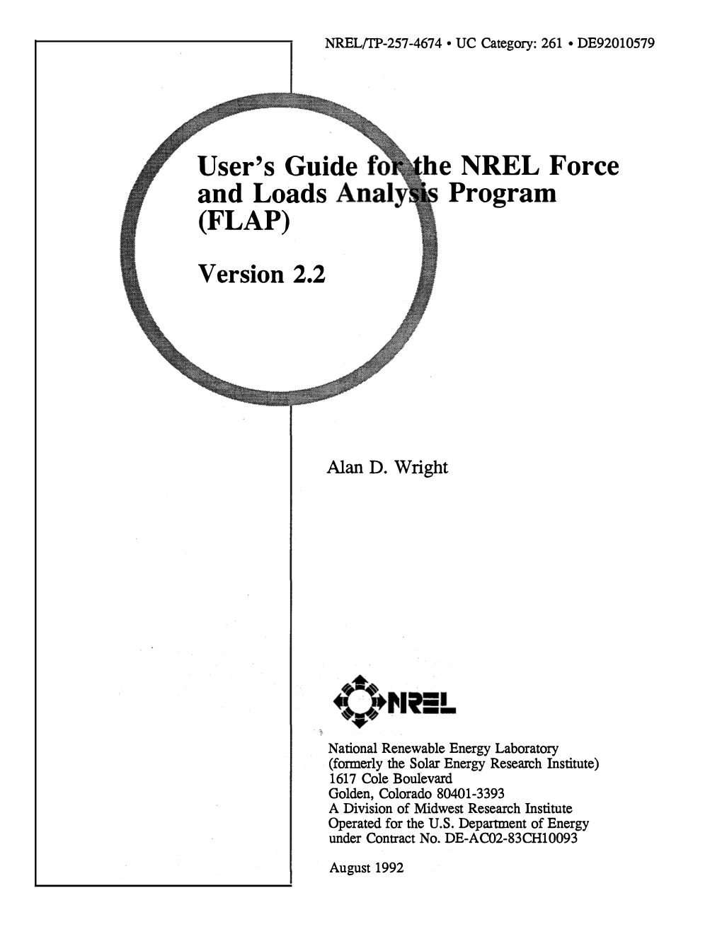 User's Guide for the NREL Force and Loads Analysis Program Version