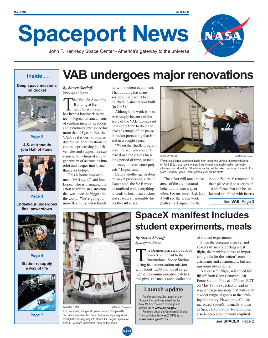 Spaceport News John F