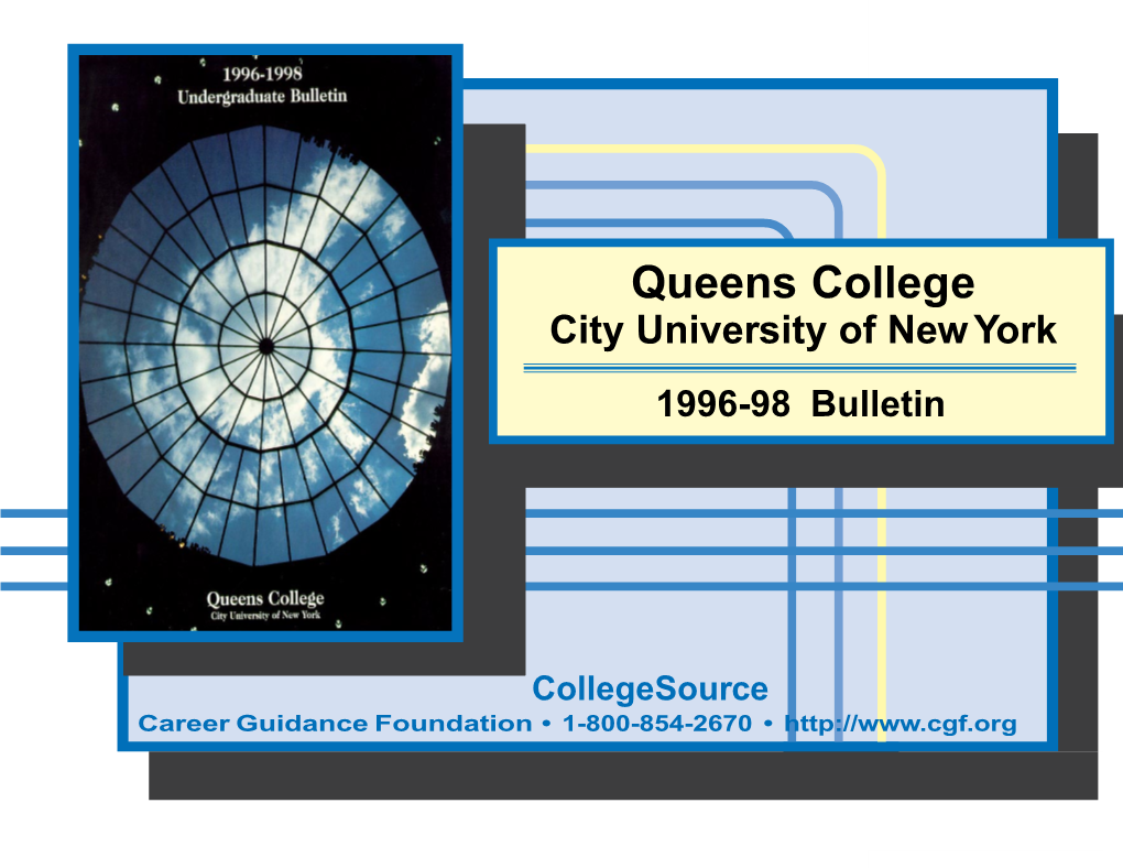 City University of New York 1996-98 Bulletin