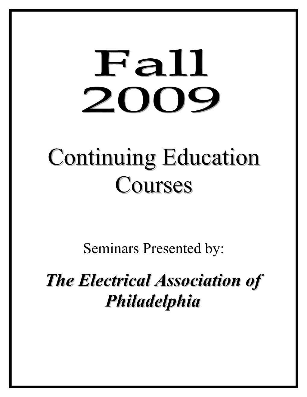 The Electrical Association of Philadelphia