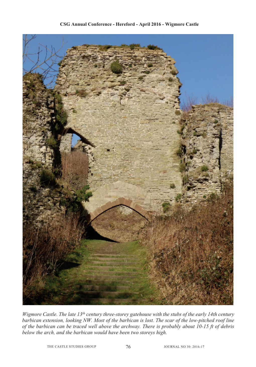 CSG Annual Conference - Hereford - April 2016 - Wigmore Castle