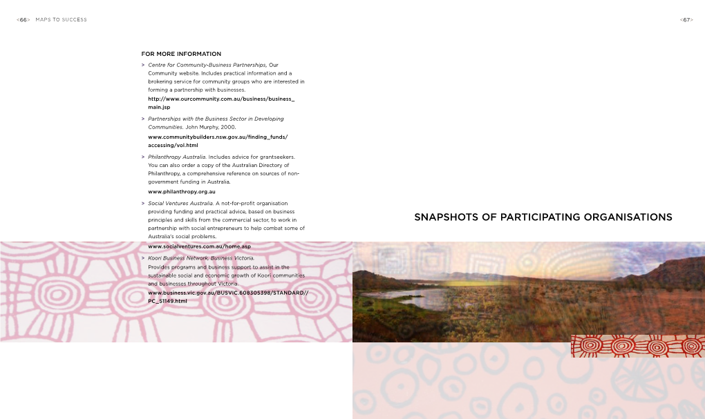 Maps to Success: Successful Strategies in Indigenous Organisations