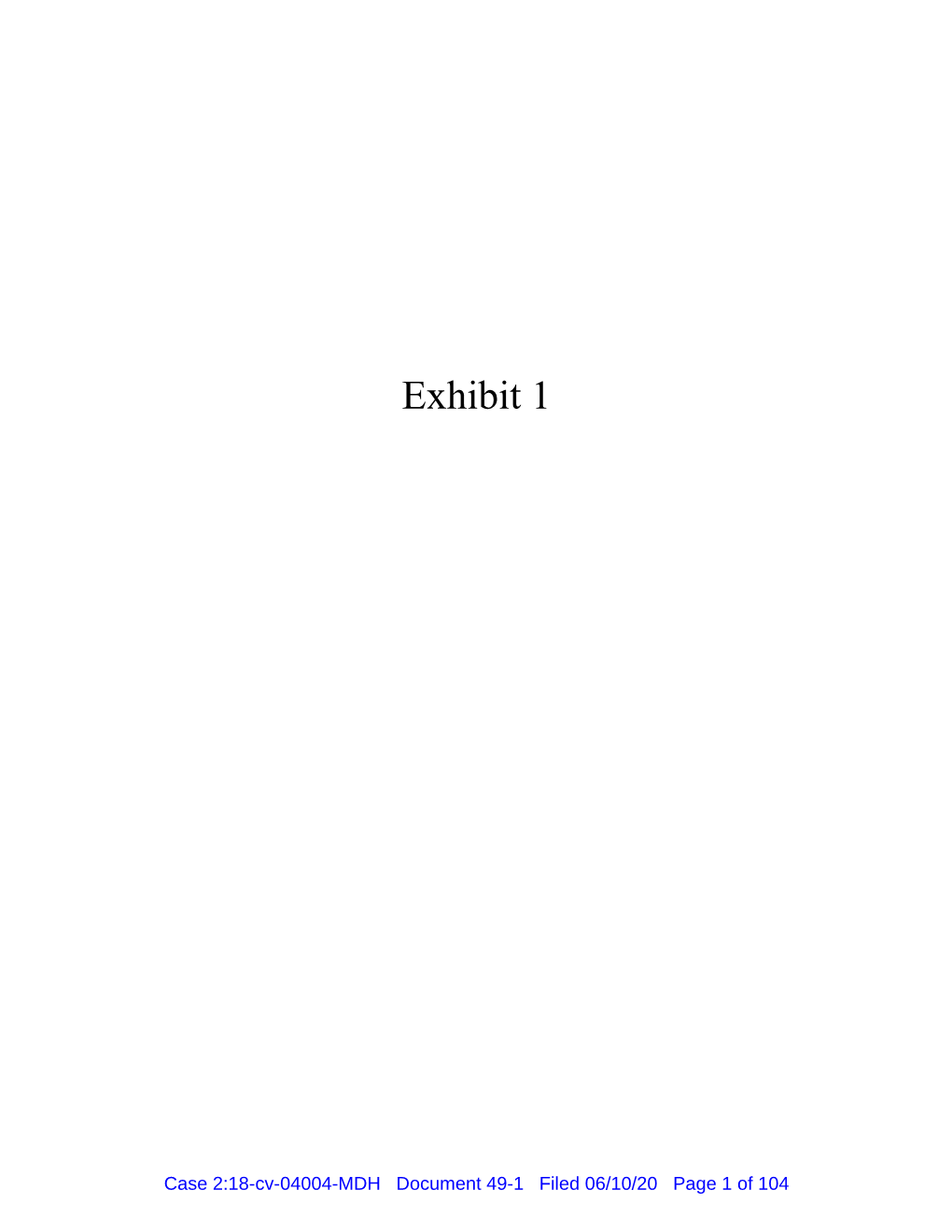 Exhibit 1 to Plaintiffs' Unopposed Motion for Final Settlement Approval.Pdf