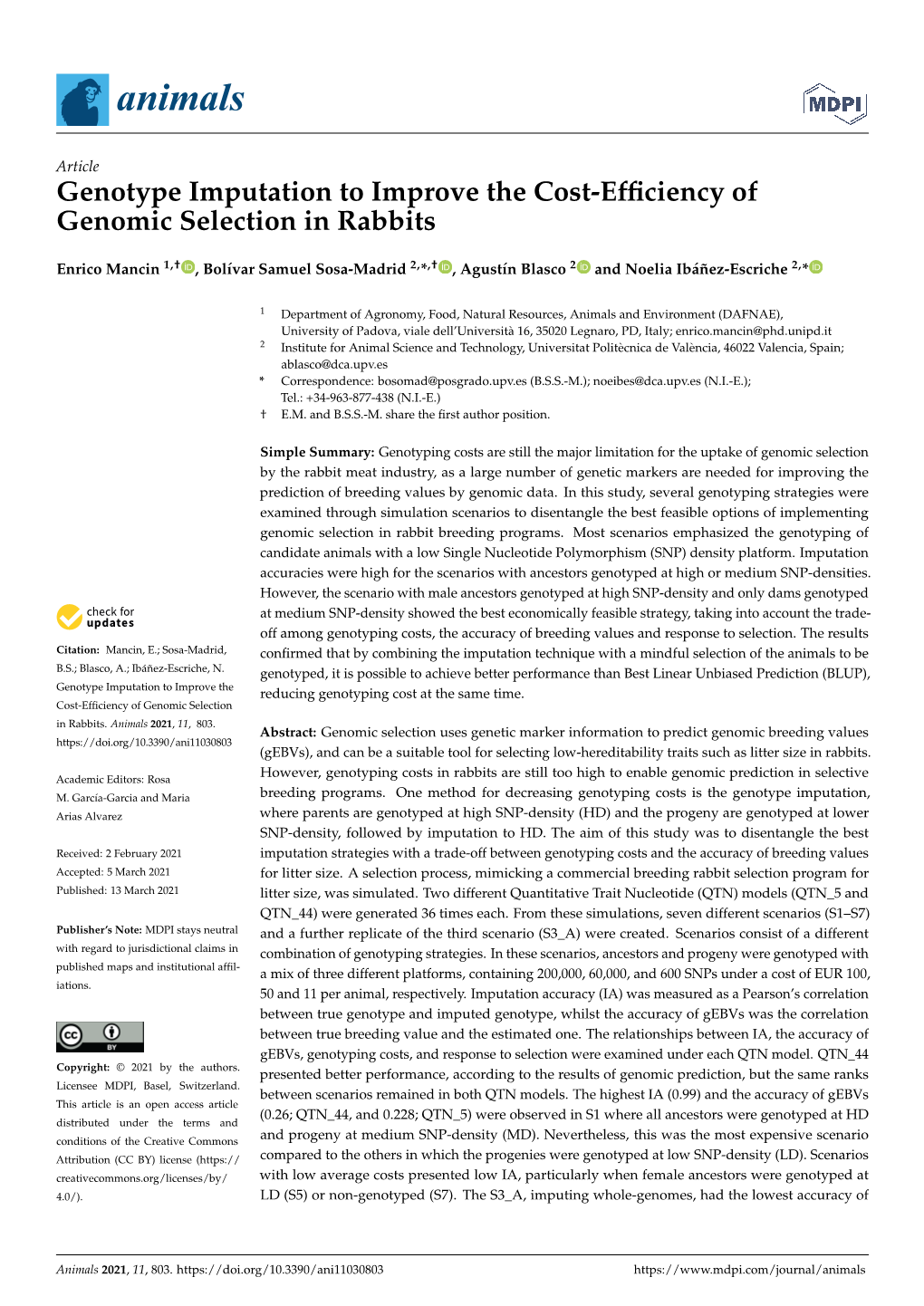 Genotype Imputation to Improve the Cost-Efficiency of Genomic