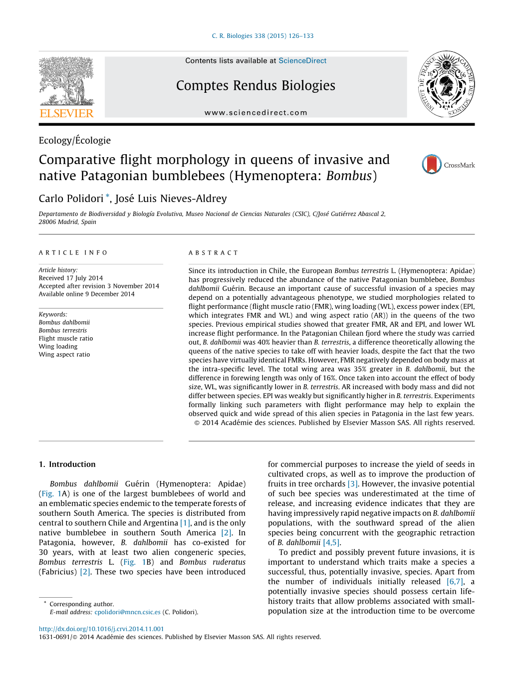 Hymenoptera: Bombus)