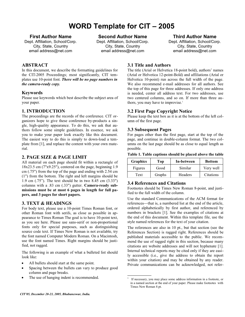 Proceedings Template - WORD s13