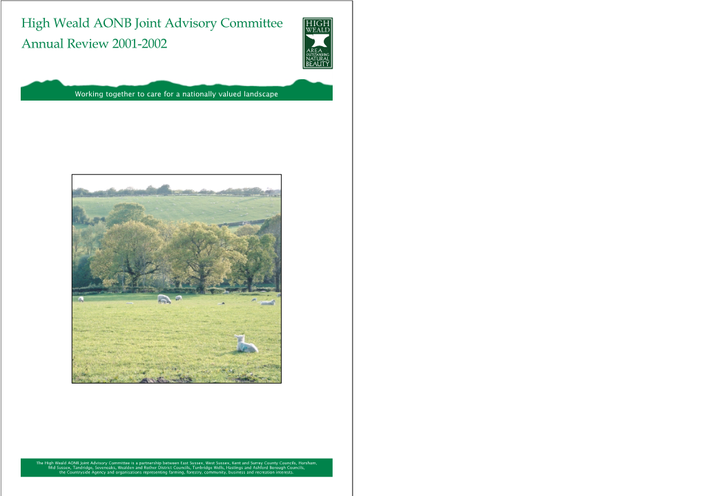 High Weald AONB Joint Advisory Committee Annual Review 2001-2002