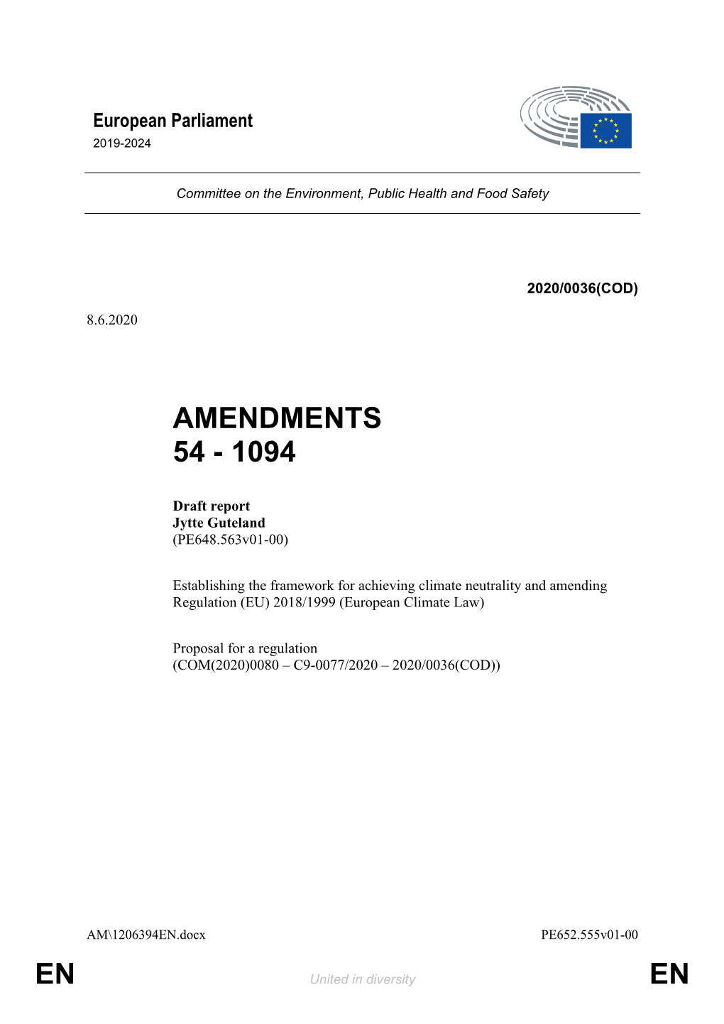 En En Amendments 54