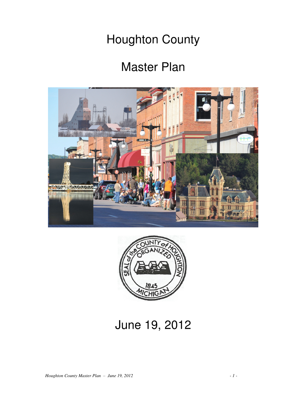 Houghton County Master Plan June 19, 2012