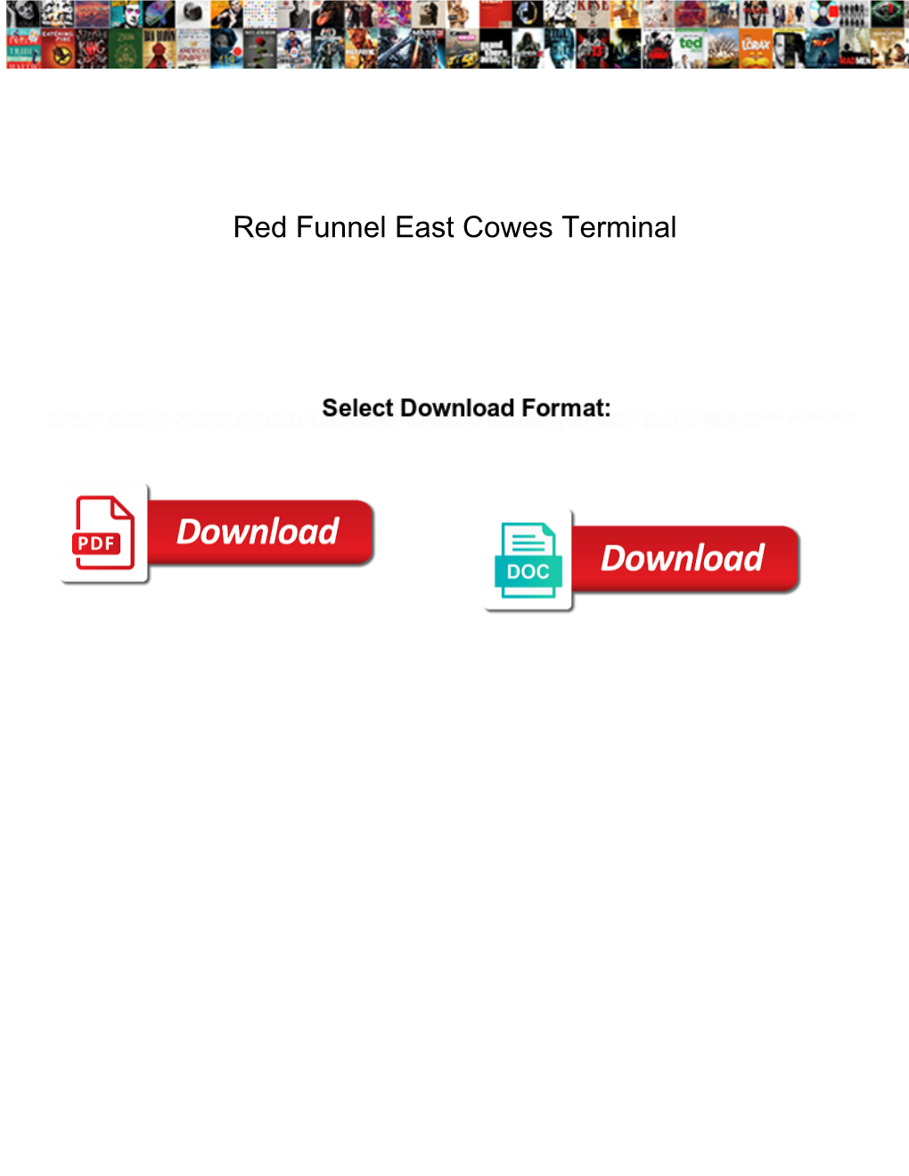 Red Funnel East Cowes Terminal