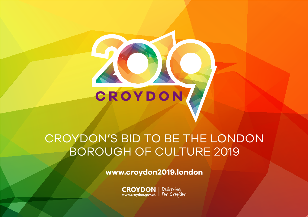 Croydon's Bid to Be the London Borough of Culture 2019