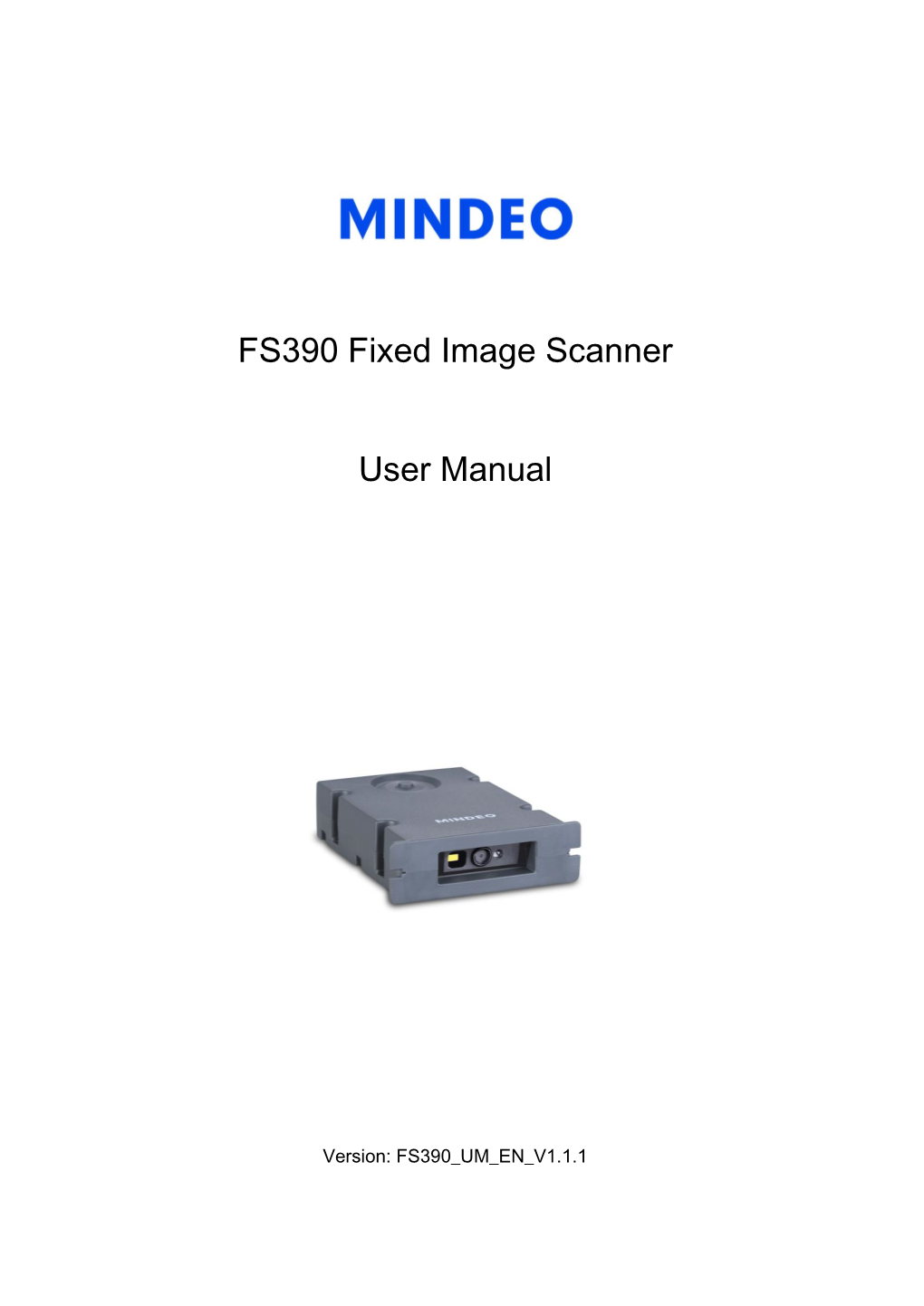 FS390 Fixed Image Scanner User Manual