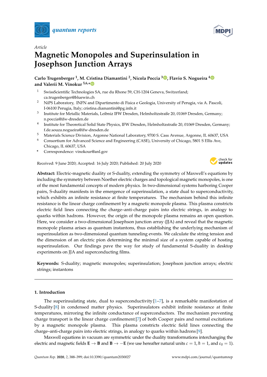 Magnetic Monopoles and Superinsulation in Josephson Junction Arrays