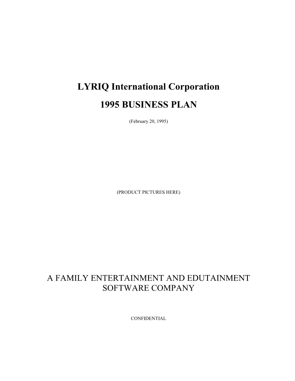 LYRIQ International Corporation