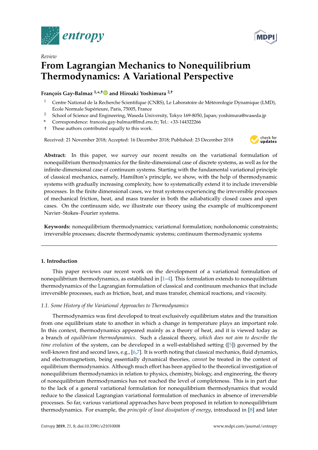 From Lagrangian Mechanics to Nonequilibrium Thermodynamics: a Variational Perspective