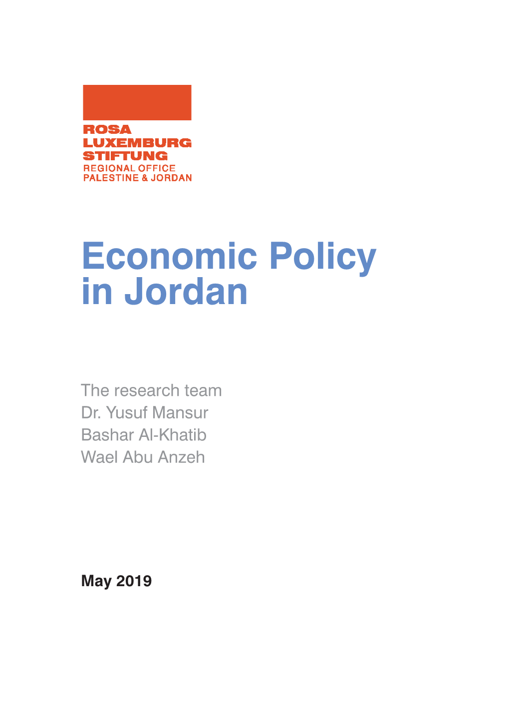 Economic Policy in Jordan