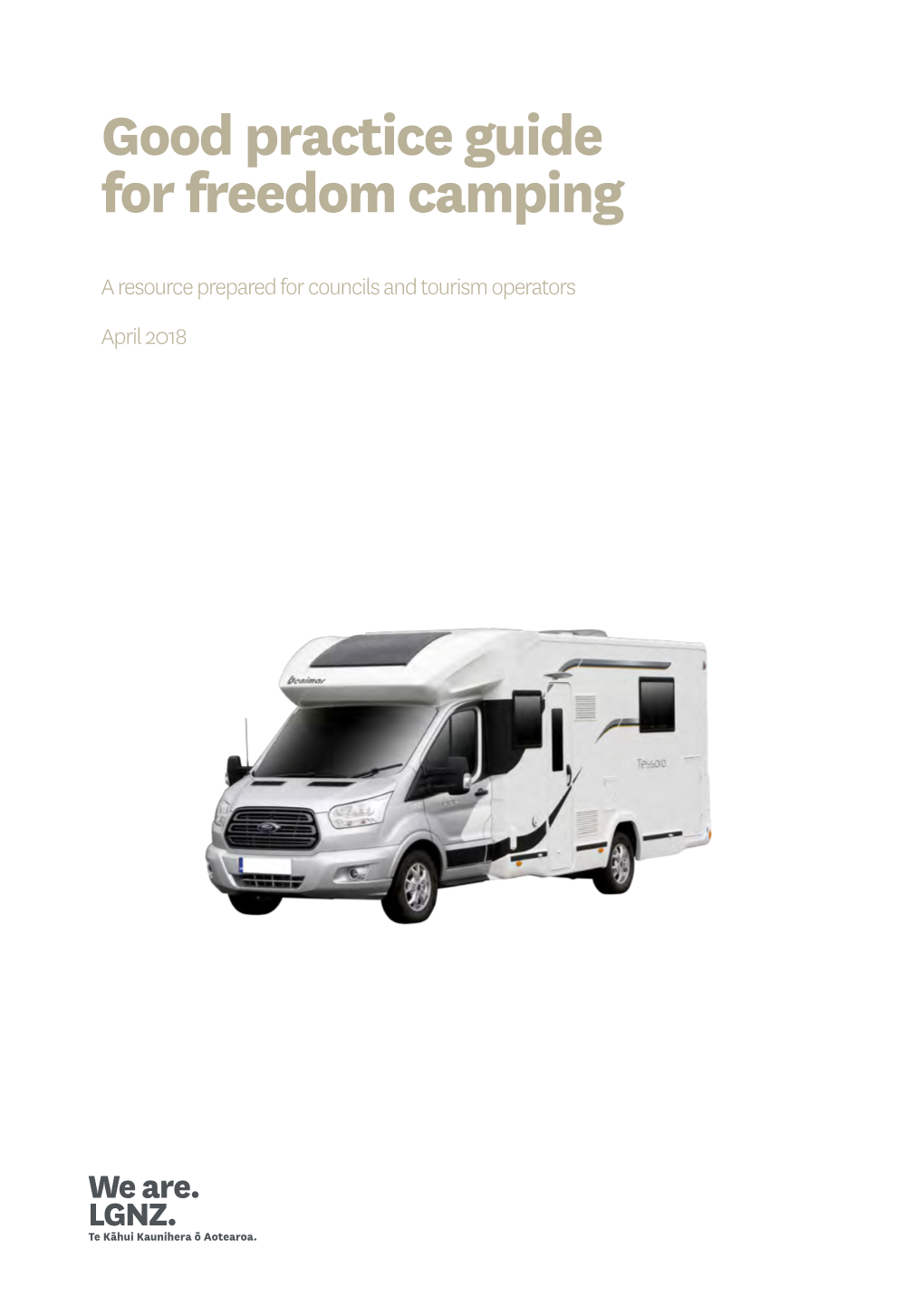 Good Practice Guide for Freedom Camping