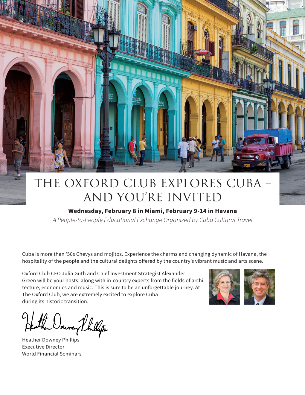 The Oxford Club Explores Cuba – and You're Invited